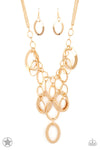 Paparazzi Accessories  - Golden Spell - Gold Necklace (Blockbuster)