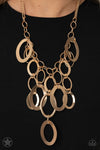 Paparazzi Accessories  - Golden Spell - Gold Necklace (Blockbuster)