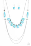 Paparazzi Accessories - Me Mother Nature - Blue Necklace