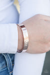 Paparazzi Accessories - Just Love - Rose Gold Inspirational Bracelet