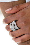Paparazzi Accessories -  Life In The Glitter Lane - White Bling Ring