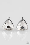 Precision Shine - White Post Earring