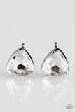 Precision Shine - White Post Earring