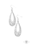 Paparazzi Accessories - Big-Time Spender - White Earring