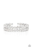 Paparazzi Accessories  - Megawatt Majesty White Bracelet