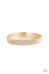 Paparazzi Stacked Deck - Gold Bracelet