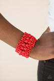 Tropical Bliss - Red Bracelet