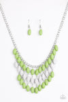 Paparazzi Accessories - Delhi Diva - Green Necklace