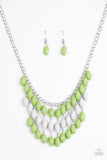 Paparazzi Accessories - Delhi Diva - Green Necklace