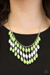 Paparazzi Accessories - Delhi Diva - Green Necklace