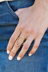 Paparazzi Accessories - "Center Chic" - Gold Ring