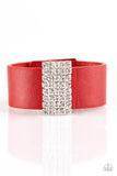 Walk The CATWALK - Red Bracelet - Paparazzi Accessories