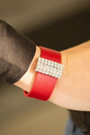 Walk The CATWALK - Red Bracelet - Paparazzi Accessories