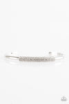 Paparazzi Accessories - CACHE Only - White Bracelet