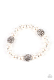 Paparazzi Accessories - Upscale Whimsy - White Pearl Bracelet