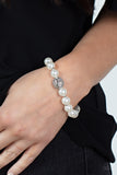 Paparazzi Accessories - Upscale Whimsy - White Pearl Bracelet