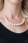 The FASHION Show Must Go On! - Gold Pearl Necklace