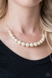 The FASHION Show Must Go On! - Gold Pearl Necklace