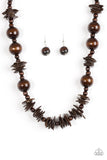 Paparazzi Accessories - Yes We CANCUN! - Brown Necklace