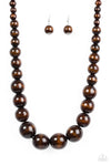 Paparazzi Accessories - Effortlessly Everglades - Brown Necklace