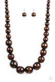 Paparazzi Accessories - Effortlessly Everglades - Brown Necklace