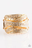 Paparazzi Life - In The Glitter Lane - Gold Ring