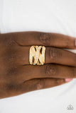 Paparazzi Life - In The Glitter Lane - Gold Ring