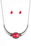 Paparazzi Accessories - Cause A STEER - Red Necklace