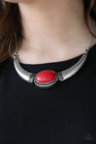 Paparazzi Accessories - Cause A STEER - Red Necklace