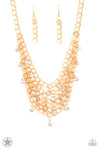 Paparazzi Accessories - Fishing for Compliments - Gold Necklace (Blockbuster)