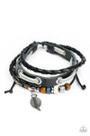 Paparazzi Accessories - Ever Evergreen - Black Urban Bracelet