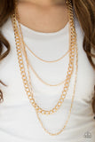 Paparazzi Accessories  -  Metro Metal - Gold Necklace