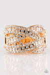 Paparazzi Accessories - Back On The Glitter Track - Gold Ring