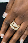 Paparazzi Accessories - Back On The Glitter Track - Gold Ring