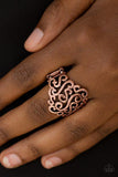 Paparazzi Accessories - Dizzy Demure - Copper Ring