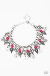 Paparazzi Accessories  - Triassic Trade Route - Pink Bracelet