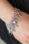 Paparazzi Accessories  - Triassic Trade Route - Pink Bracelet