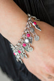 Paparazzi Accessories  - Triassic Trade Route - Pink Bracelet