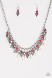 Paparazzi Accessories - Jurassic Jamboree - Pink Necklace