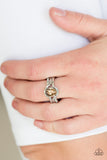 Paparazzi Accessories - Home Is Where The CASTLE Is - Brown Ring