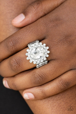 Paparazzi Accessories - Castle Chic - White Ring