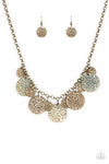 Paparazzi Accessories  - Treasure HUNTRESS - Brass Necklace