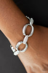 Paparazzi Accessories - Dont Forget Whos Boss! - White Bracelet