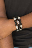 Paparazzi Accessories - Undeniably Dapper - Black Bracelet