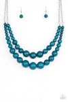 Paparazzi Accessories - Full BEAD Ahead! - Blue Necklace