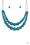 Paparazzi Accessories - Full BEAD Ahead! - Blue Necklace