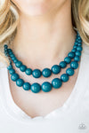 Paparazzi Accessories - Full BEAD Ahead! - Blue Necklace