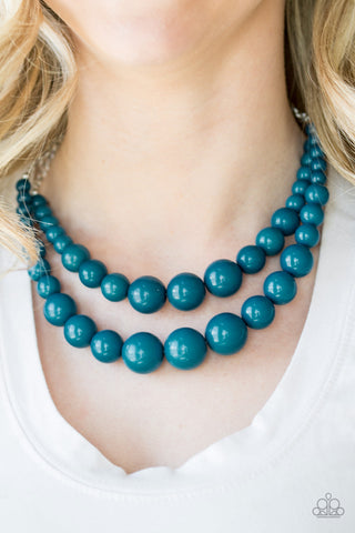 Paparazzi Accessories - Full BEAD Ahead! - Blue Necklace