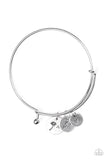 Paparazzi Accessories - Dreamy Dandelions - Silver Charm Bracelet