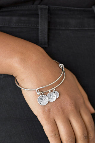 Paparazzi Accessories - Dreamy Dandelions - Silver Charm Bracelet